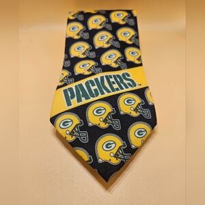 Vintage 1997 Green Bay Packers Ralph Marlin & Co Game Day Team Logo Neck Tie